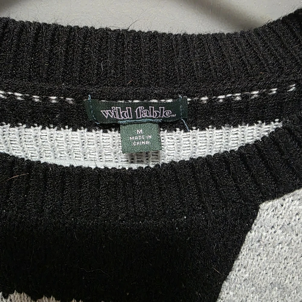 Wild Fable Monochrome Checkered Sweater - Picture 2 of 3